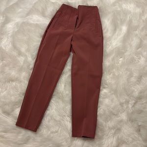 Mauve Zara pleated pants